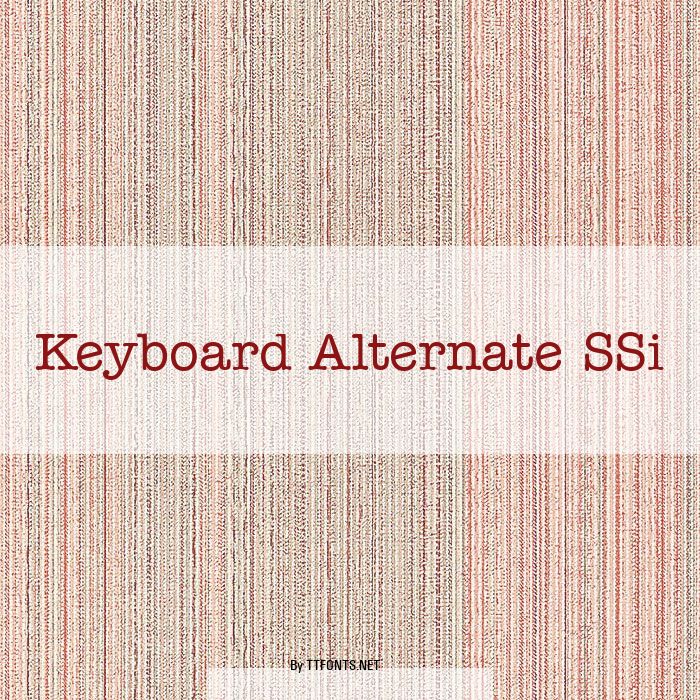 Keyboard Alternate SSi example